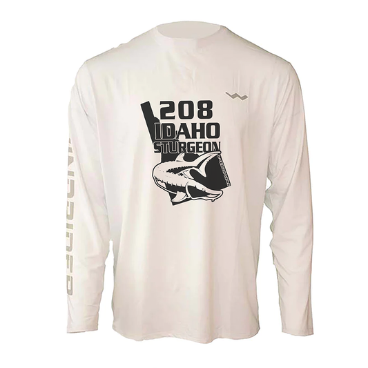 208 Idaho Sturgeon Helios Fishing Shirt - White - WindRider