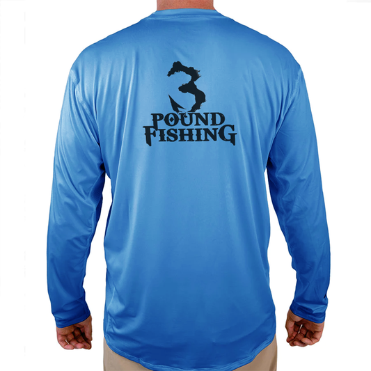 3 Pound Fishing Helios Fishing Shirt - Blue - WindRider