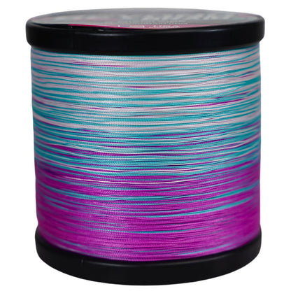 Beyond Braid Miami Vibe Pink, White & Blue Braided Fishing Line