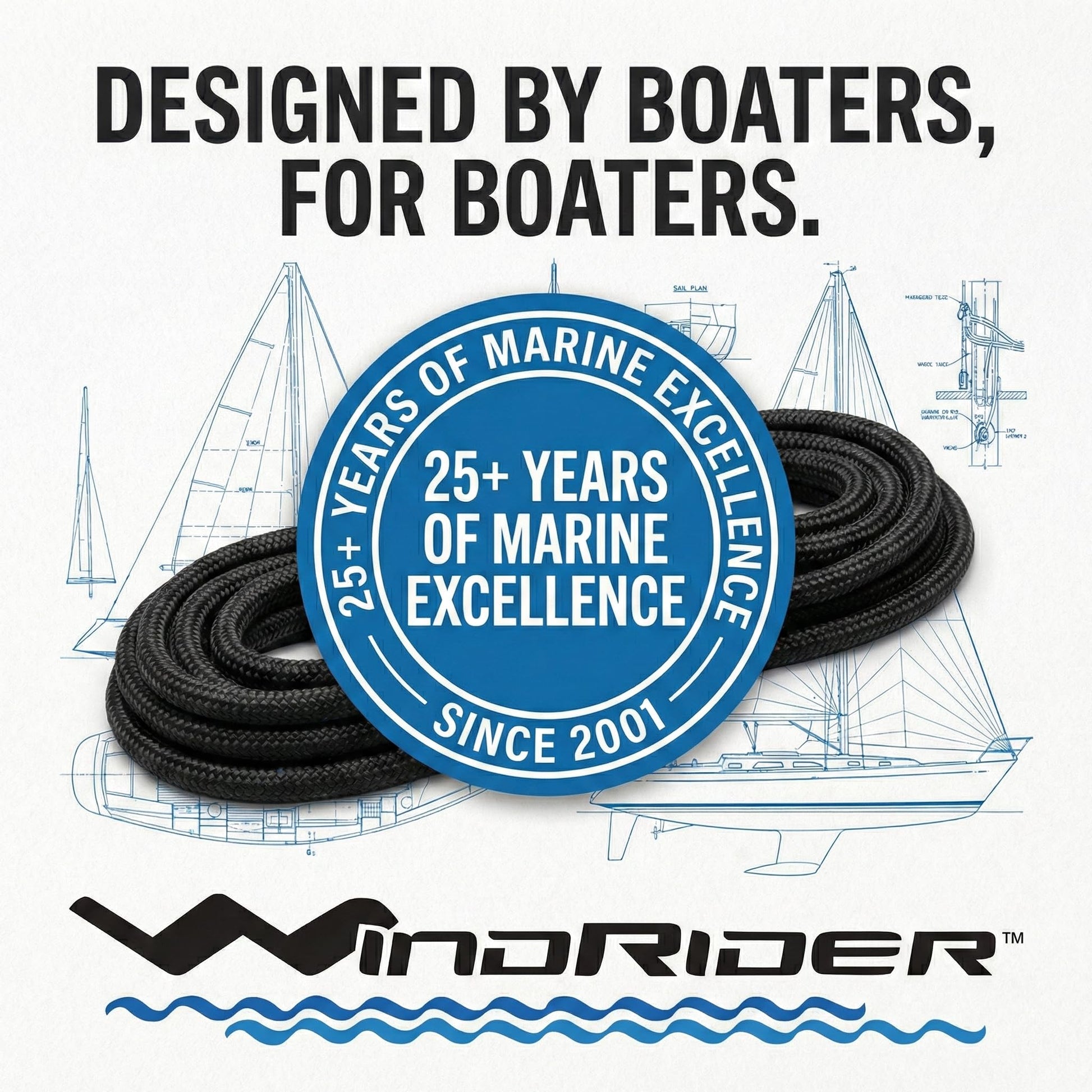 WindRider marine experience and dock-line brand story