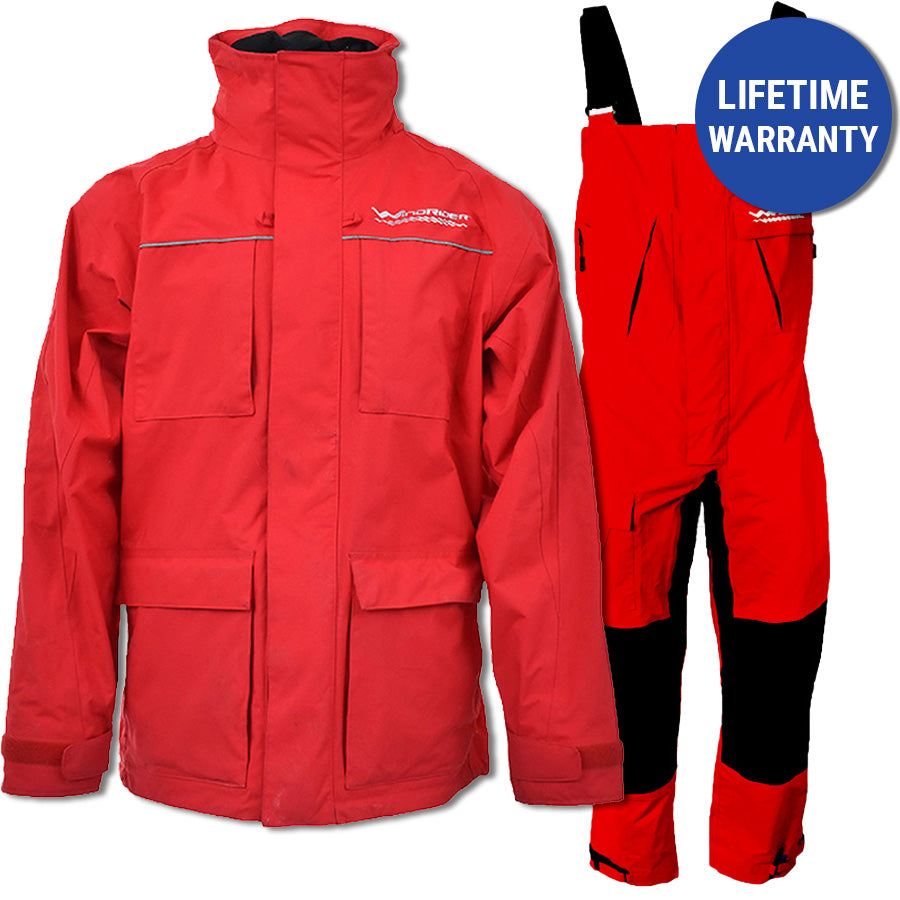 Pro All Weather Rain Gear Set Red – WindRider