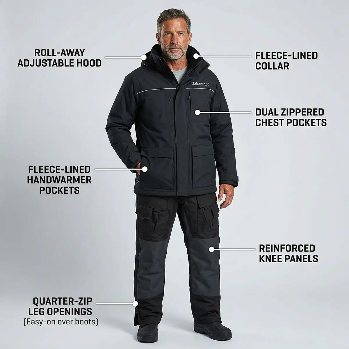 full body rain gear WindRider Men's Waterproof All Weather Rain Suit, Red / L