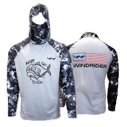 AngryCat Fishing Atoll Fishing Shirt - Grey - WindRider
