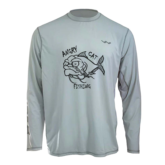 AngryCat Fishing Helios Fishing Shirt - Grey - WindRider