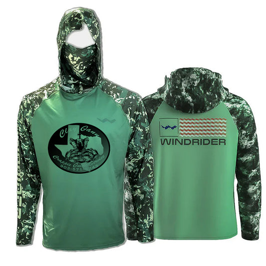 ClayGann.com Atoll Fishing Shirt - Green - WindRider