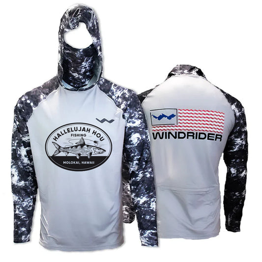 Hallelujah Hou Atoll Fishing Shirt - Grey - WindRider