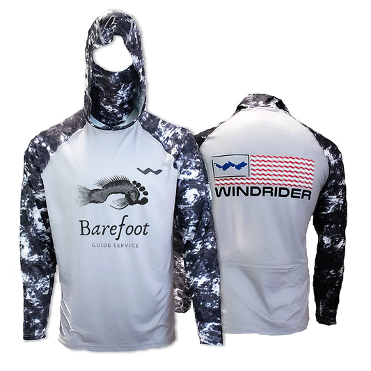 Barefoot Guide Service Atoll Fishing Shirt - Grey - WindRider