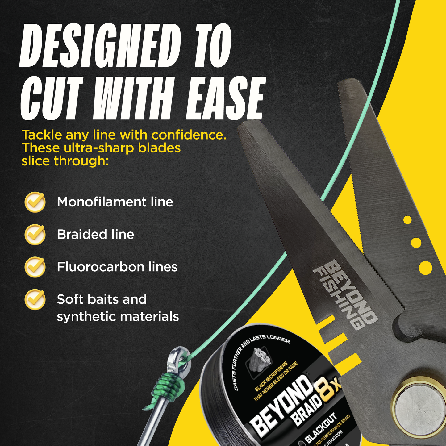 Beyond Braid 6.5" Pro Shears — Premium Braid Cutting Scissors