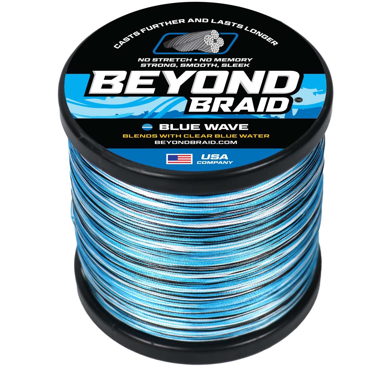 Beyond Braid Blue Wave Braided Fishing Line