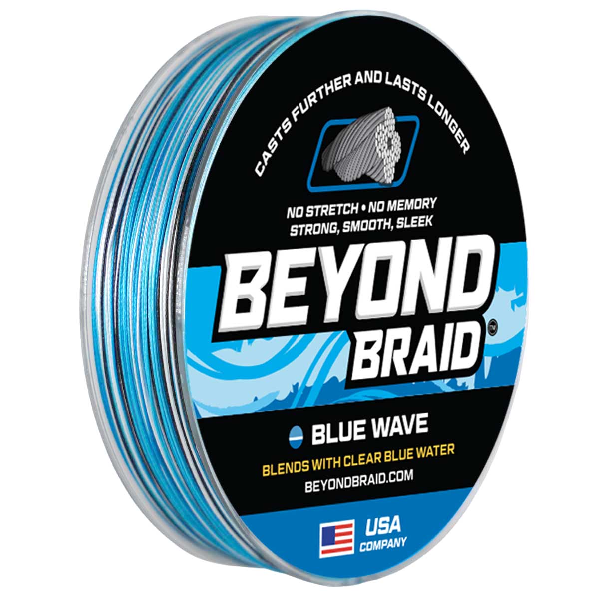 Beyond Braid Blue Wave Braided Fishing Line