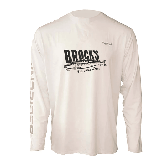 Brock's Big Game Tackle Helios Fishing Shirt - White - WindRider