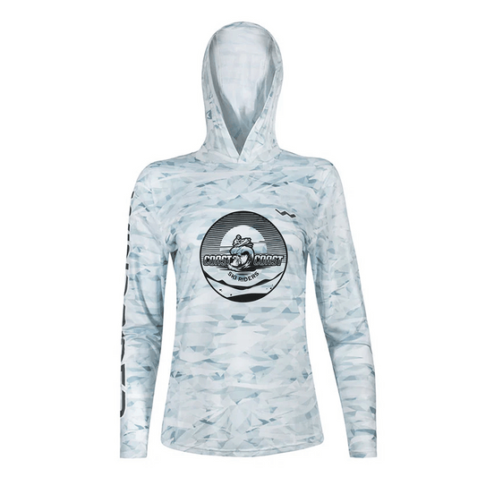 Women's Coast 2 Coast Ski Riders HELIOS™ Hooded Sun Shirts - Hooded - Camo - WindRider
