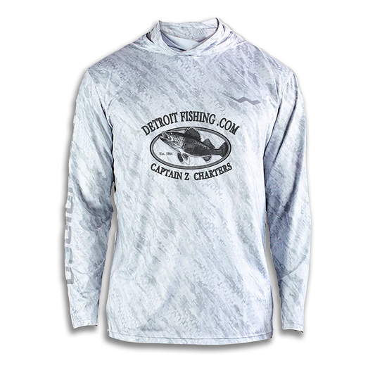 DetroitFishing.com Hooded Helios - Hooded - Grey - WindRider