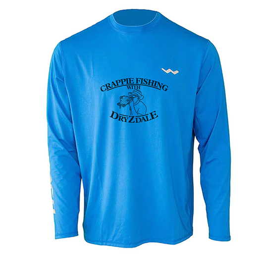 Crappie Fishing With Dryzdale Helios Fishing Shirt - Blue - WindRider