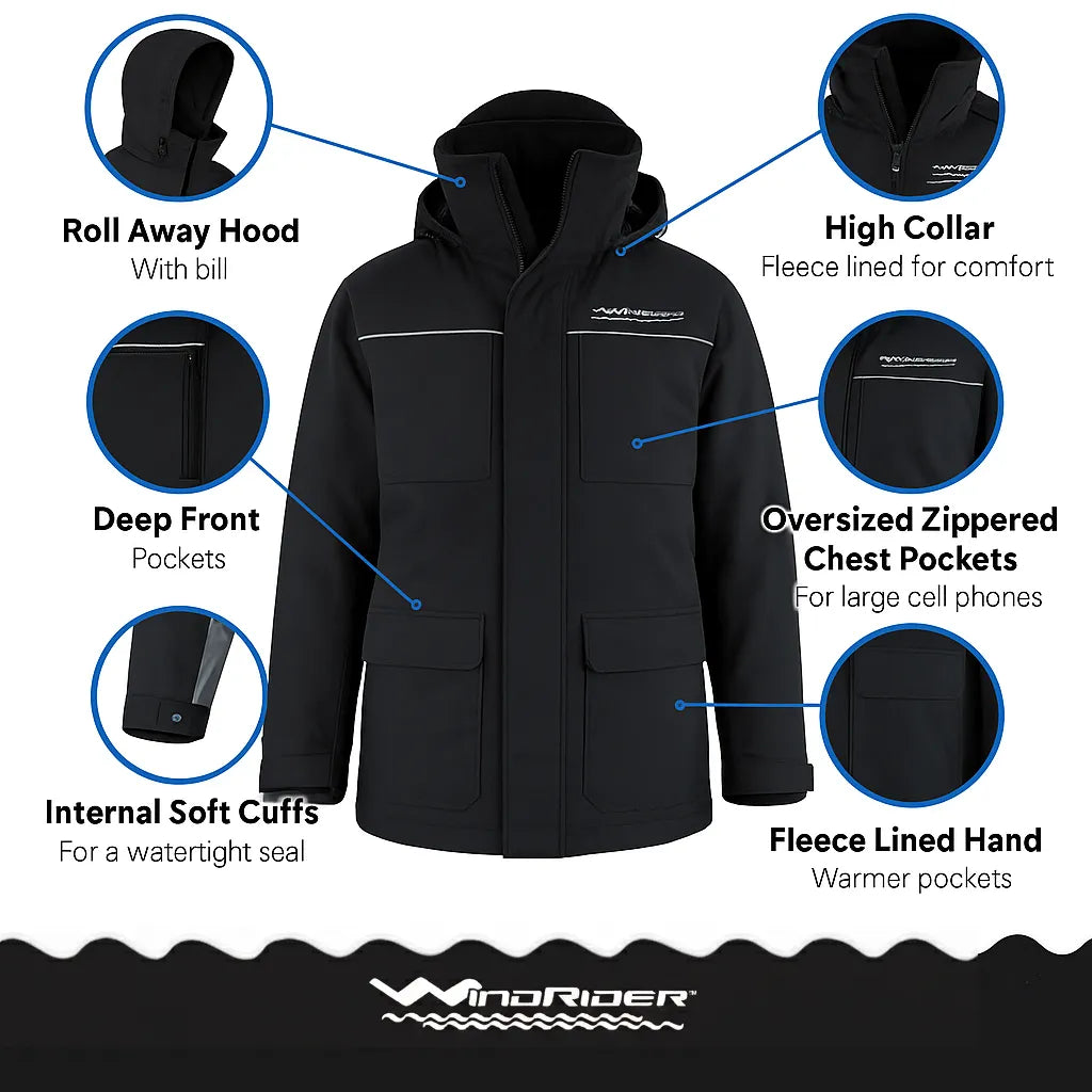 Wind Rider Jacket Fishing Rain Jackets | Pro All Weather Rain Jacket – WindRider