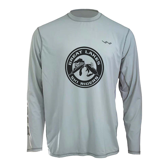 Great Lakes Ski Riders Helios Fishing Shirt - Grey - WindRider