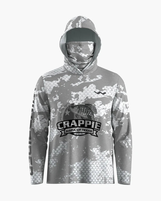 Crappie Mafia Of Texas Hooded Helios - Hooded - Grey - WindRider