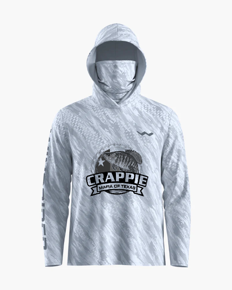 Crappie Mafia Of Texas Hooded Helios - Hooded - Grey - WindRider