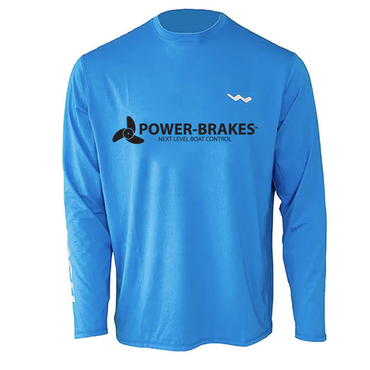 Power Brakes Helios Fishing Shirt - Blue - WindRider