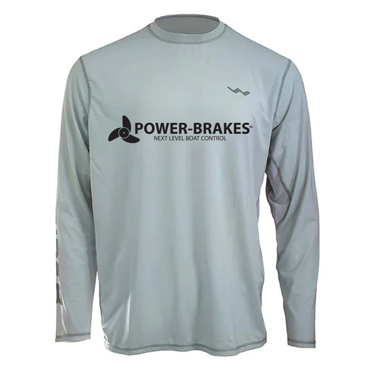 Power Brakes Helios Fishing Shirt - Grey - WindRider