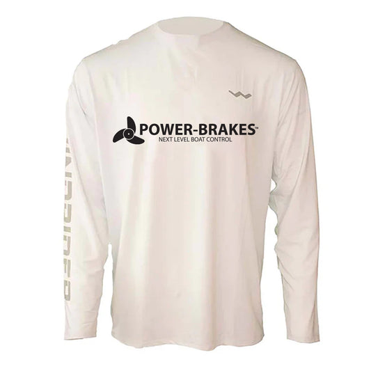 Power Brakes Helios Fishing Shirt - White - WindRider