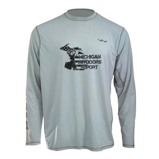 MichiganOutdoorReport Helios Fishing Shirt - White - WindRider