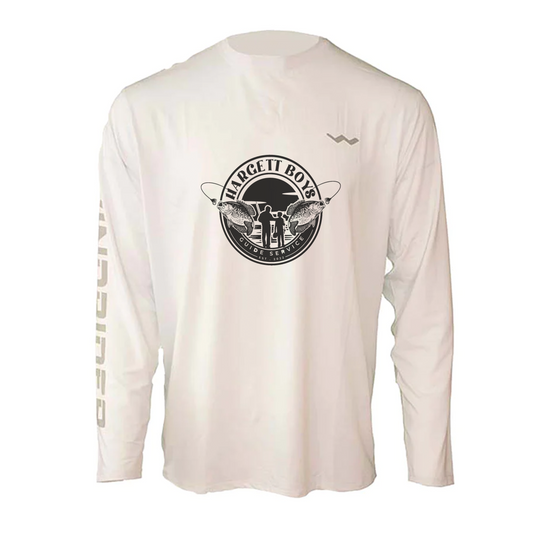 Hargett Boys Guide Service Helios Fishing Shirt - White - WindRider