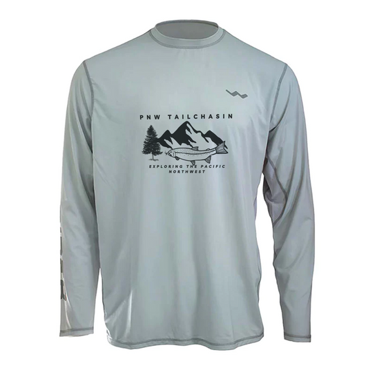 PNW TAILCHASIN Helios Fishing Shirt - White - WindRider