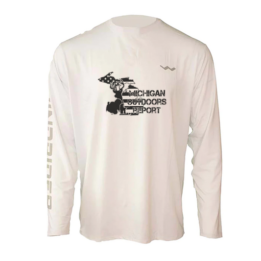 MichiganOutdoorReport Helios Fishing Shirt - White - WindRider