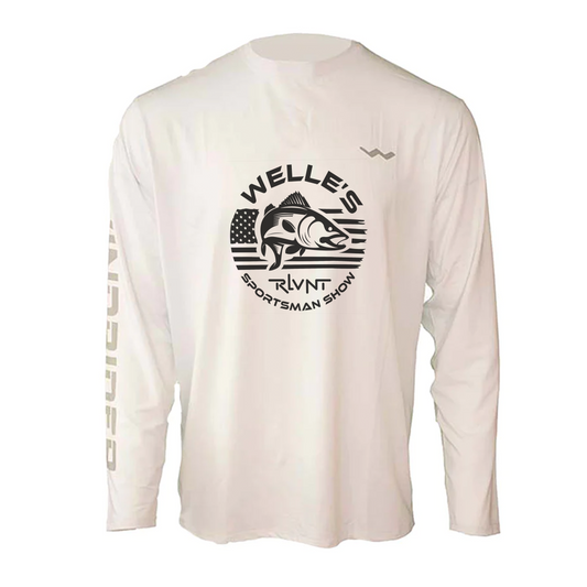 Welle's RLVNT sportsmans show Helios Fishing Shirt - White - WindRider