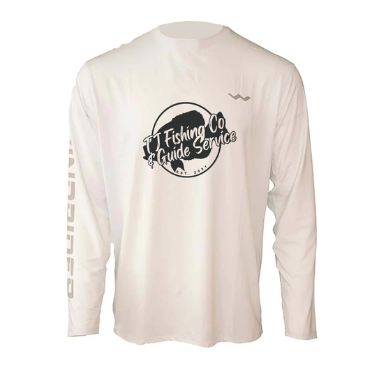 TJ FishingCo&Guide Service Helios Fishing Shirt - White - WindRider