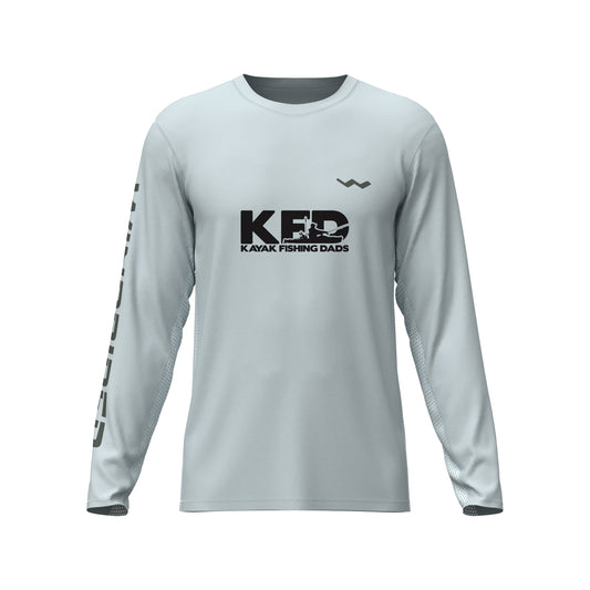 Kayak Fishing Dad's Helios Fishing Shirt - Grey - WindRider