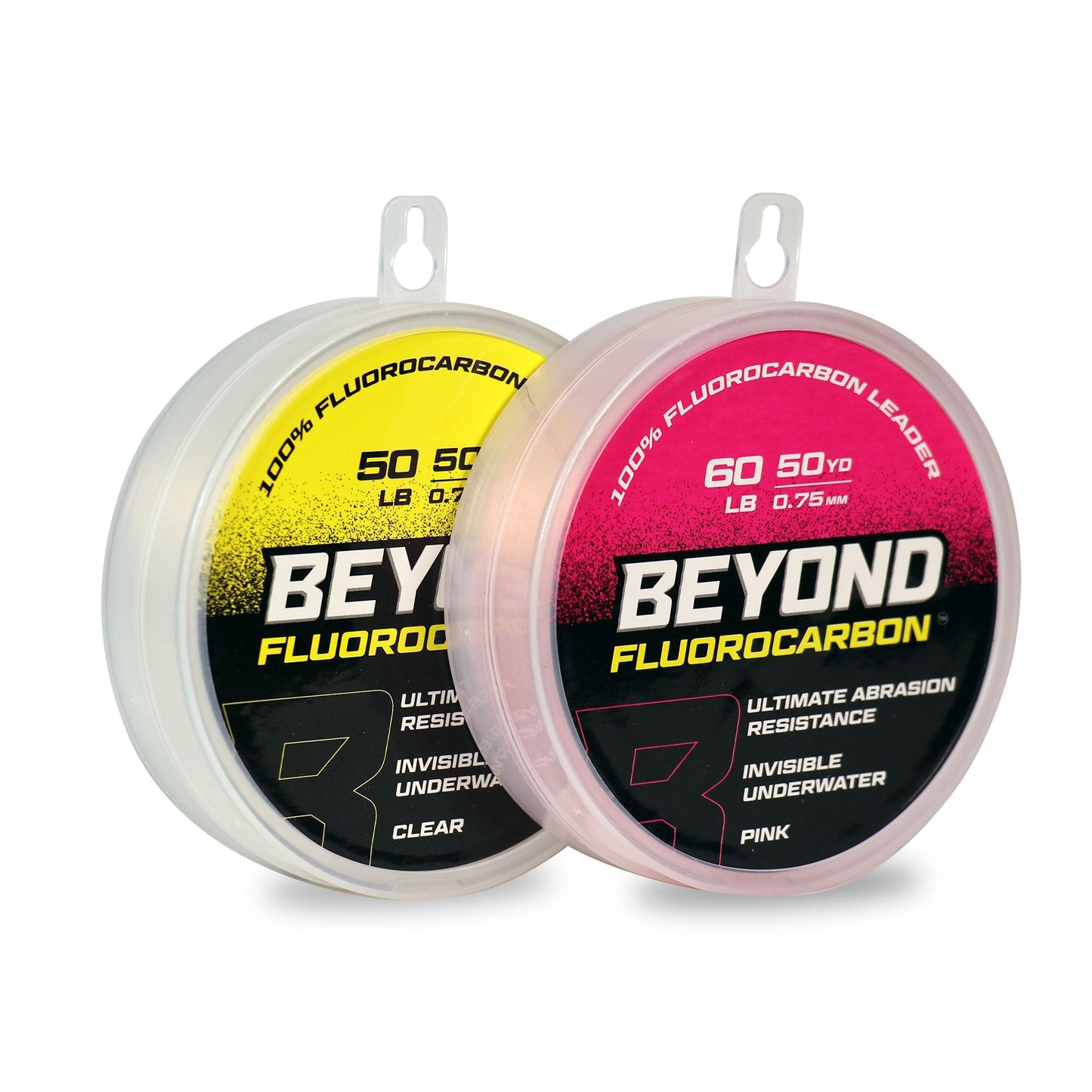 Beyond Braid Fluorocarbon Leader Material — 50YD Pink or Clear
