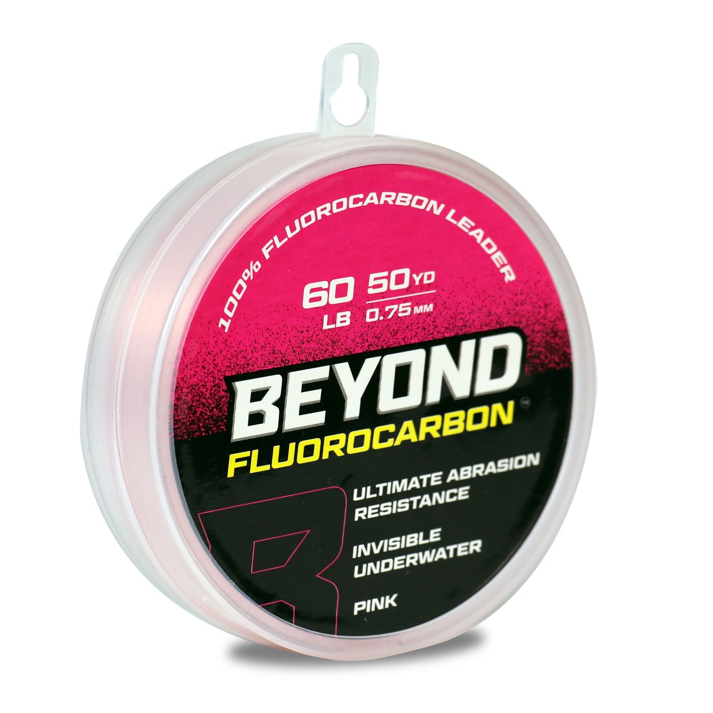 Beyond Braid Fluorocarbon Leader Material — 50YD Pink or Clear