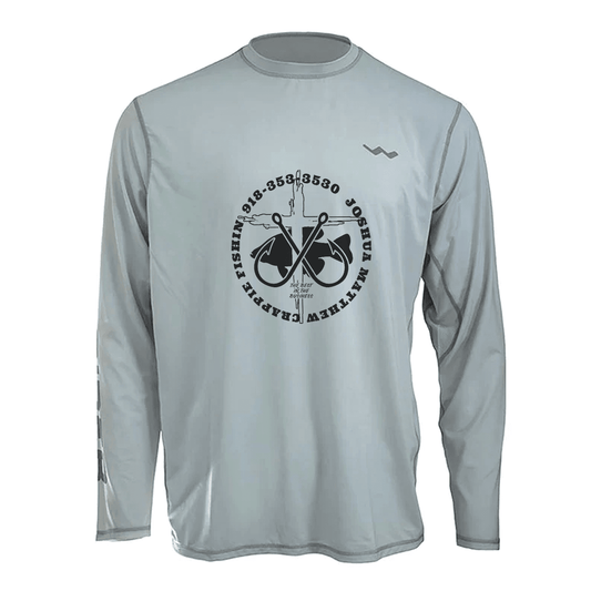 Joshua Matthew Crappie Fishin Helios Fishing Shirt - Grey - WindRider