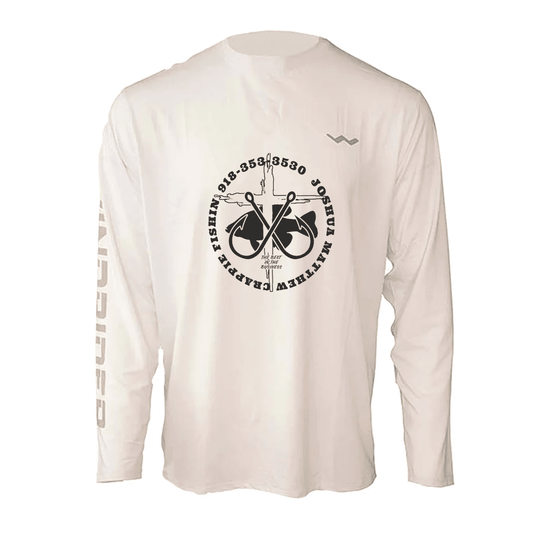 Joshua Matthew Crappie Fishin Helios Fishing Shirt - White - WindRider