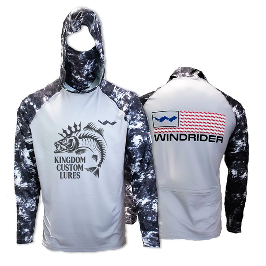Kingdom Custom Lure Atoll Fishing Shirt - Grey - WindRider