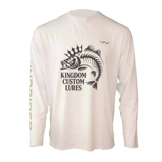 Kingdom Custom Lure Helios Fishing Shirt - White - WindRider