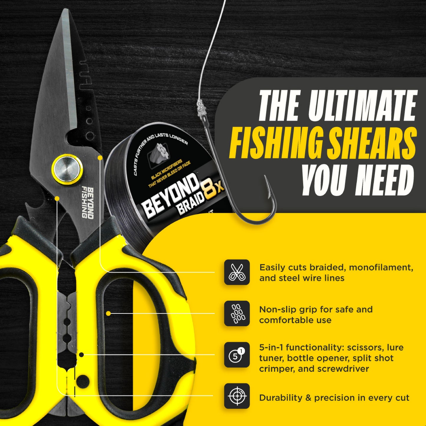 Beyond Braid 6.5" OmniPro Fishing Shears