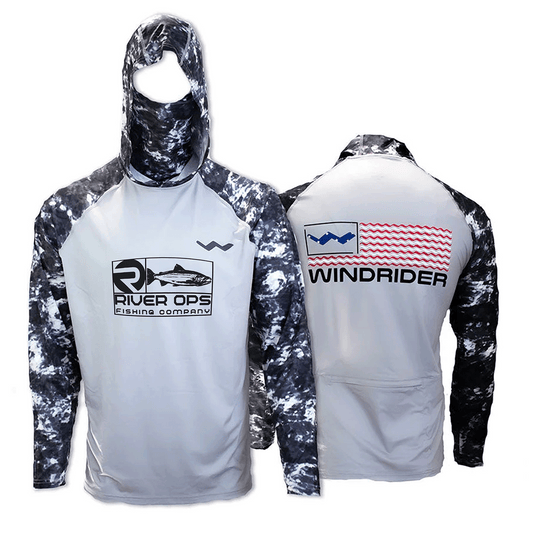 River Ops Fishing Company Atoll Fishing Shirt - Grey - WindRider