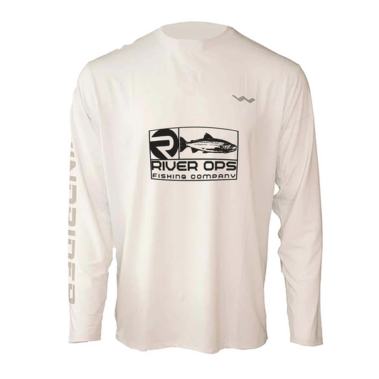River Ops Fishing Company Helios Fishing Shirt - White - WindRider