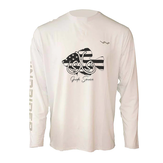S&S guide Service Helios Fishing Shirt - White - WindRider