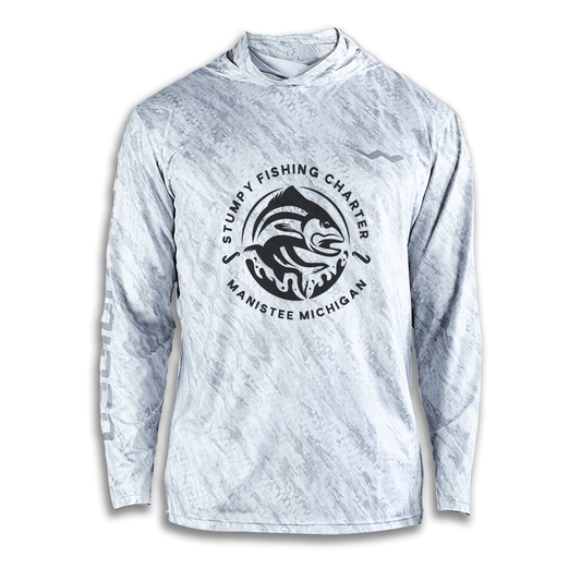 Stumpy Fishing Charter Hooded Helios - Hooded - Grey - WindRider
