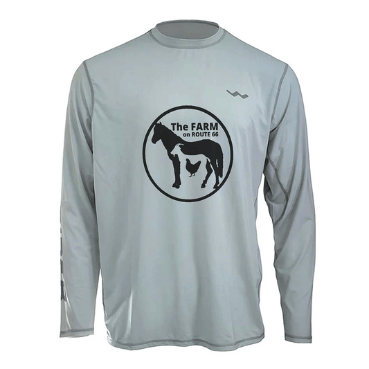 The Farm on Route 66 Helios Fishing Shirt - Grey - WindRider