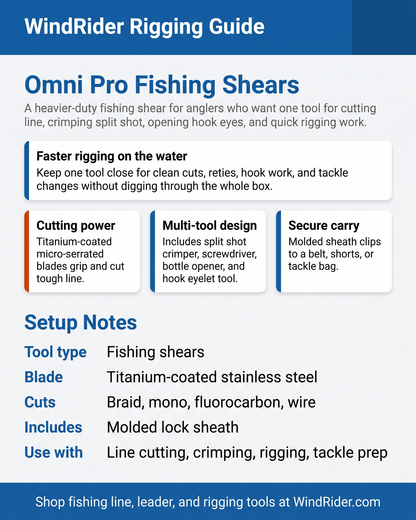 WindRider Rigging Guide - Beyond Fishing Omni Pro Fishing Shears