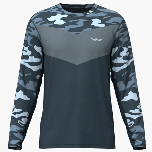 HELIOS Long Sleeve Fishing Shirt - Long Sleeve - Blue - Apparel - WindRider