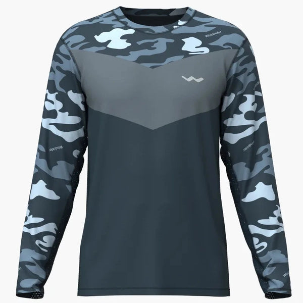 HELIOS Long Sleeve Fishing Shirt - Long Sleeve - Blue - Apparel - WindRider