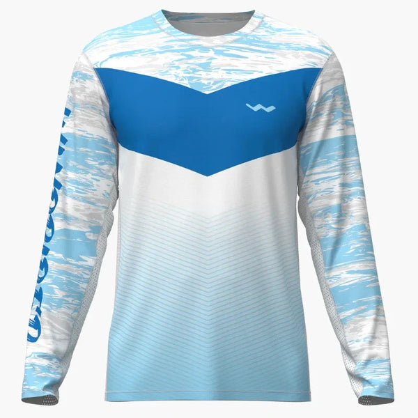 HELIOS Long Sleeve Fishing Shirt - Long Sleeve - Blue - Apparel - WindRider