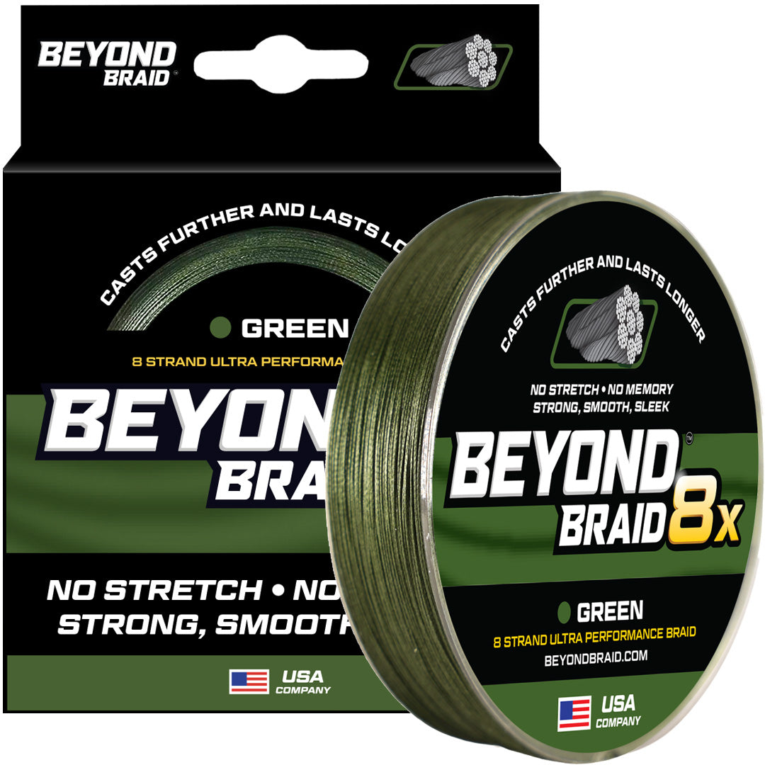 Beyond Braid Green 8X Braided Fishing Line