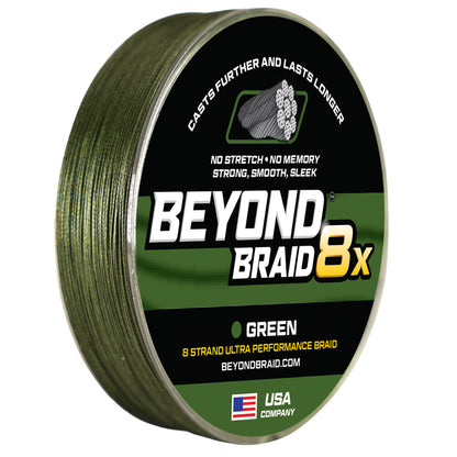 Beyond Braid Green 8X Braided Fishing Line